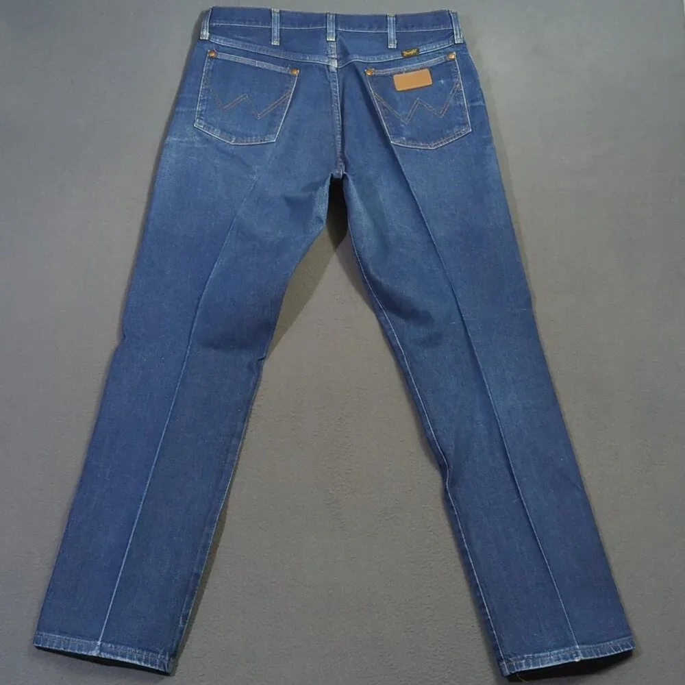 Wrangler VTG Jeans Men's 38x33 Fits 34x33 Blue 13MWZ Cowboy Cut Western USA Made